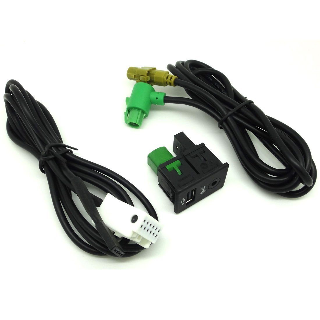 USB Aux-in Button Switch Cable for VW Passat Golf MK6 Jetta Radio