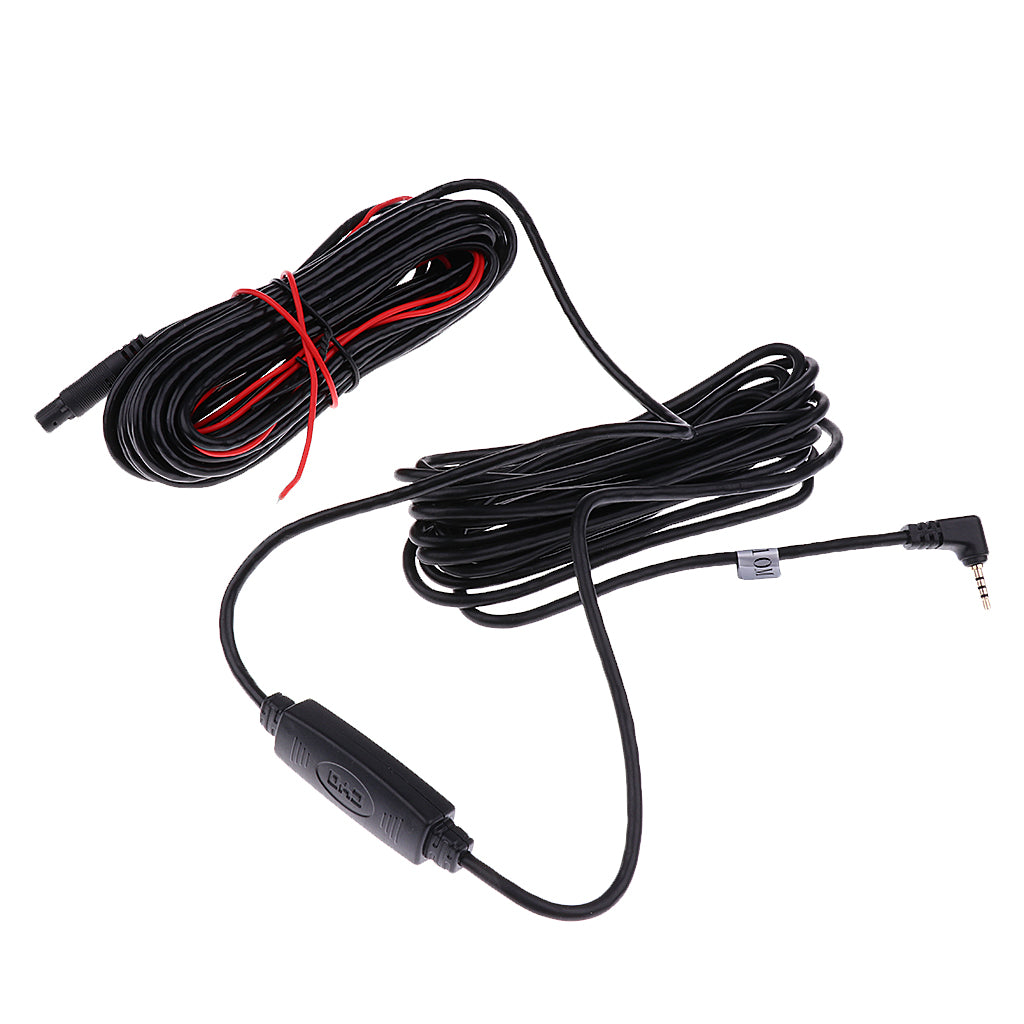 Car Rear View Reverse Camera Recorder 5Pin to 2.5mm Cable with Amplifier 10M