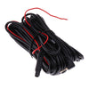 Car Rear View Reverse Camera Recorder 5Pin to 2.5mm Cable with Amplifier 10M