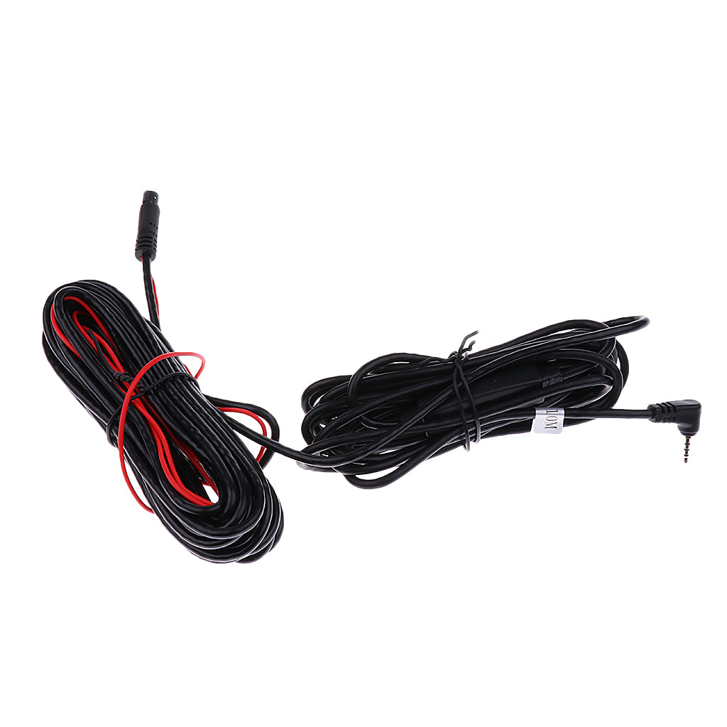 Car Rear View Reverse Camera Recorder 5Pin to 2.5mm Cable with Amplifier 10M