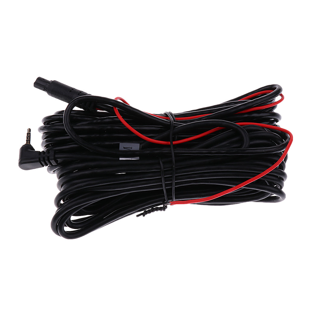 Car Rear View Reverse Camera Recorder 5Pin to 2.5mm Cable with Amplifier 10M