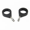 Pair Turn Signal Mount Bracket 41mm Fork Relocation Clamps for Harley Black