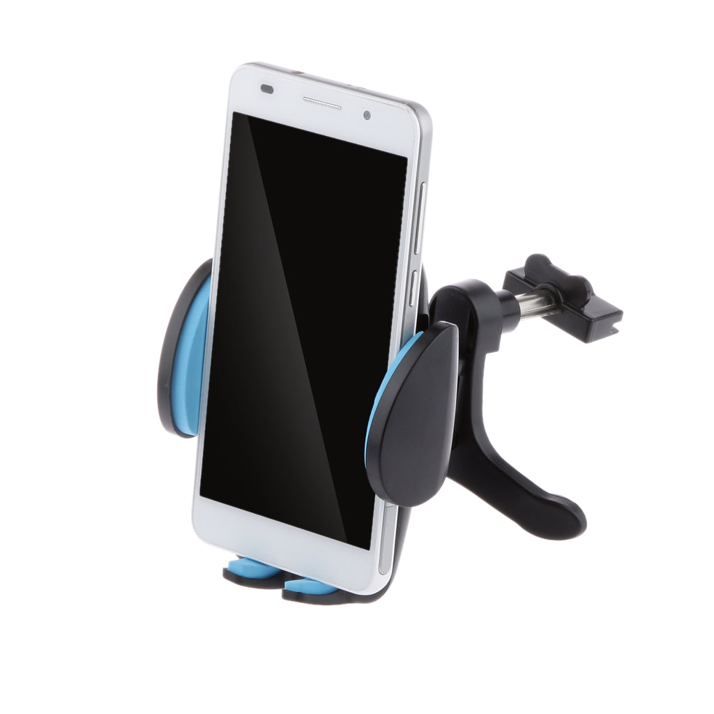 Universal Car Air Vent Mount Cradle Holder for Cell Phone GPS Black and Blue