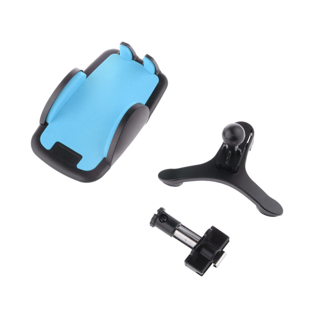 Universal Car Air Vent Mount Cradle Holder for Cell Phone GPS Black and Blue