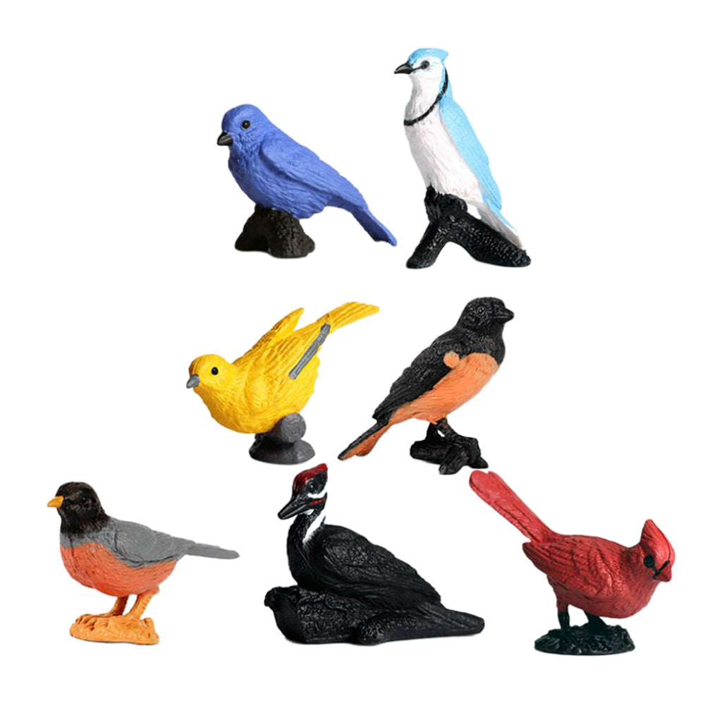 Simulation Birds Model Toy Plastic Animal Miniture Figurine M4134