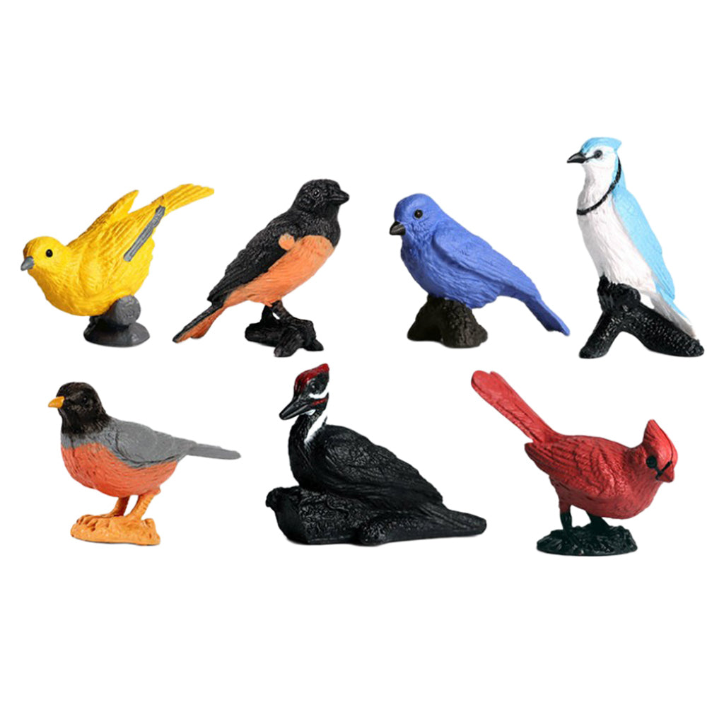 Simulation Birds Model Toy Plastic Animal Miniture Figurine M4134