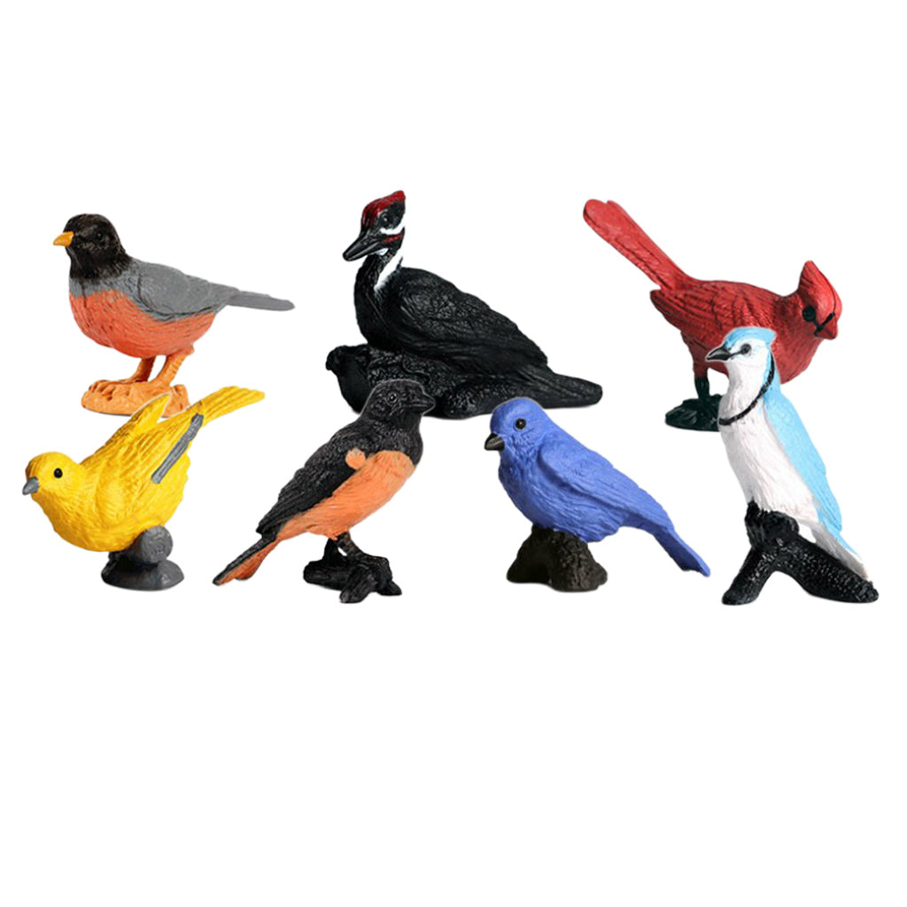 Simulation Birds Model Toy Plastic Animal Miniture Figurine M4134