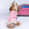 Cute Small Dog Winter Warm Clothes Clothing New Year Outfit Apparels Pink-S