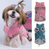 Cute Small Dog Winter Warm Clothes Clothing New Year Outfit Apparels Pink-S