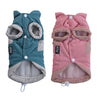 Cute Small Dog Winter Warm Clothes Clothing New Year Outfit Apparels Pink-S