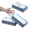 100 Pcs Disposable Clear Vinyl Powder & LATEX FREE Gloves for Salon Home S