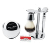 Classic Men's Shaving Set Safety Razor Brush Holder Shave Mug Soap Gift Kit