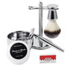 Classic Men's Shaving Set Safety Razor Brush Holder Shave Mug Soap Gift Kit