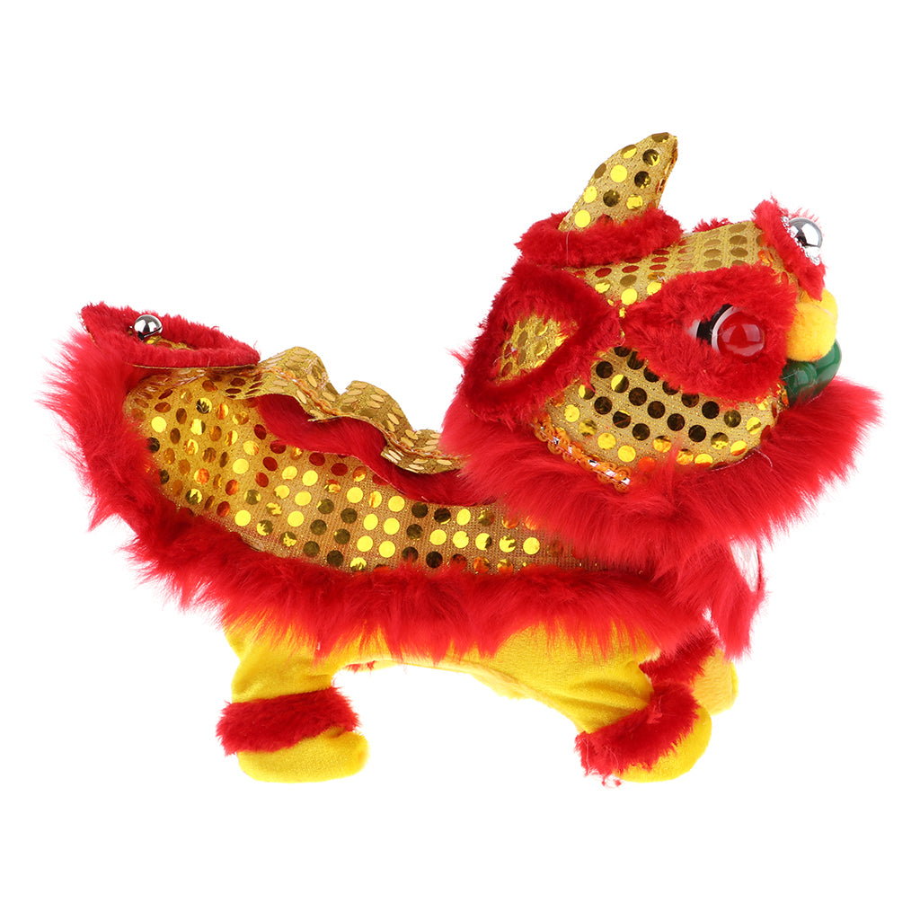 Electric Plush Dancing Lion Toy Children Toy Traditional Chinese Toy red