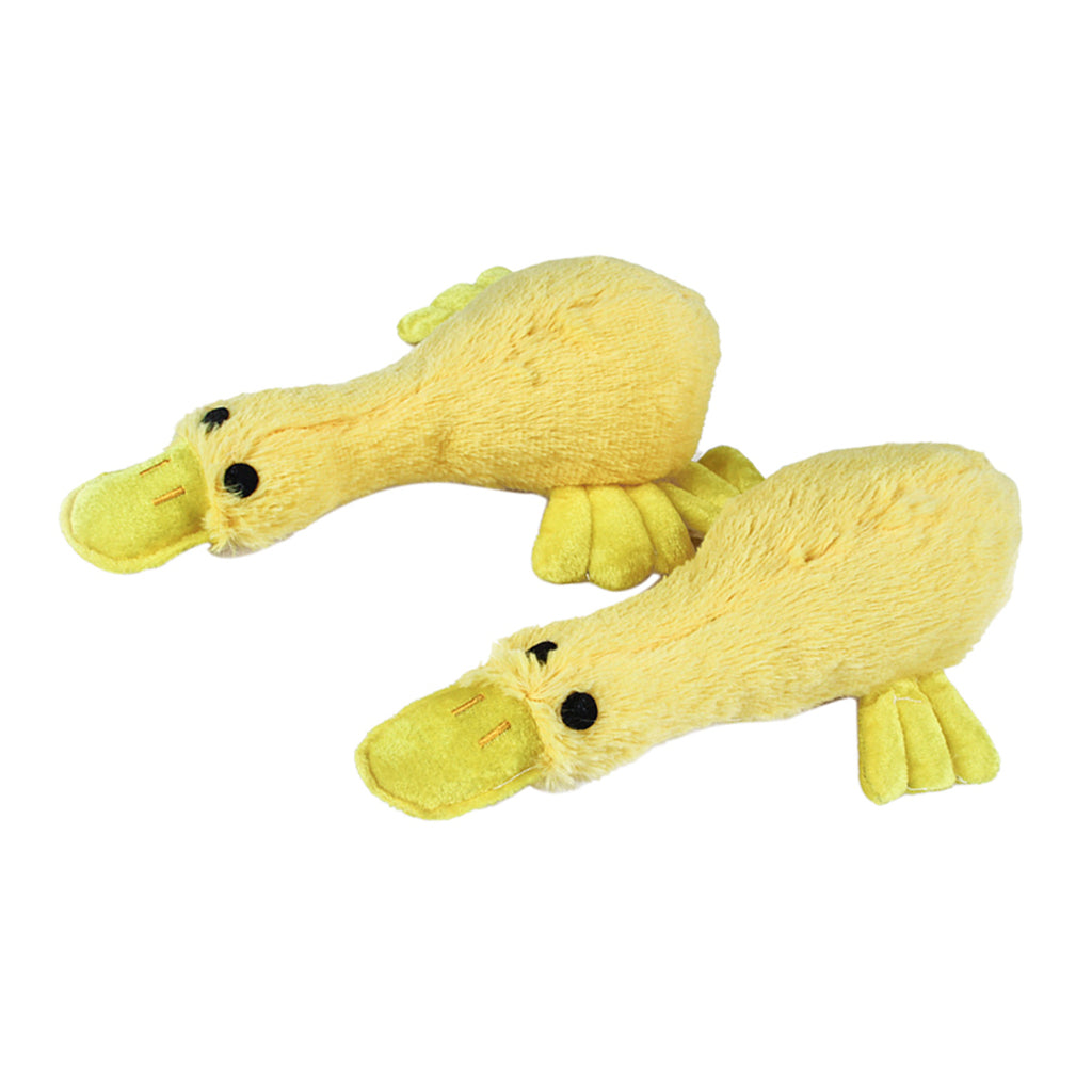 2 Pack Pet Dog Duck Doll Plush Squeak Dog Toys Dog Teething Clean Toys