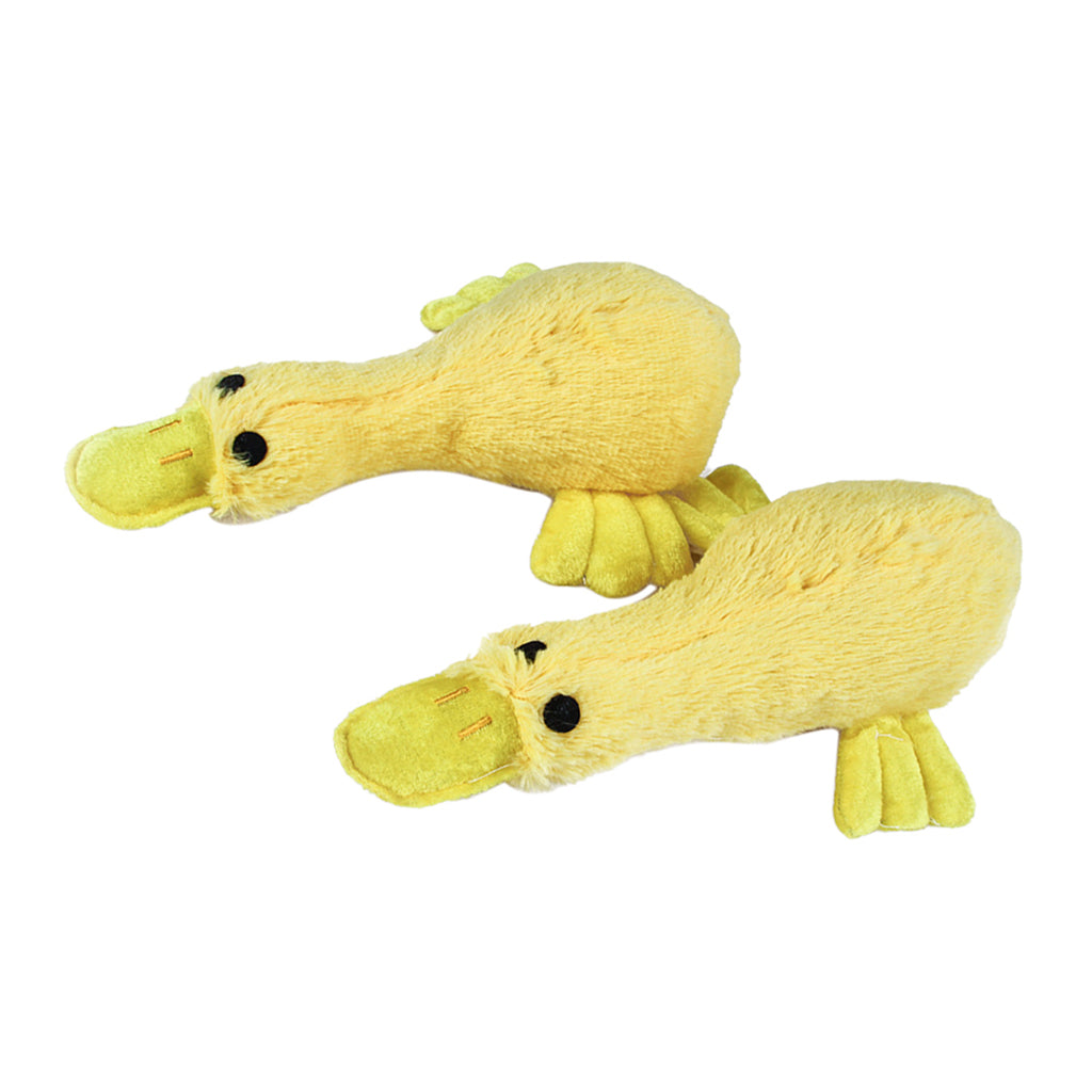 2 Pack Pet Dog Duck Doll Plush Squeak Dog Toys Dog Teething Clean Toys