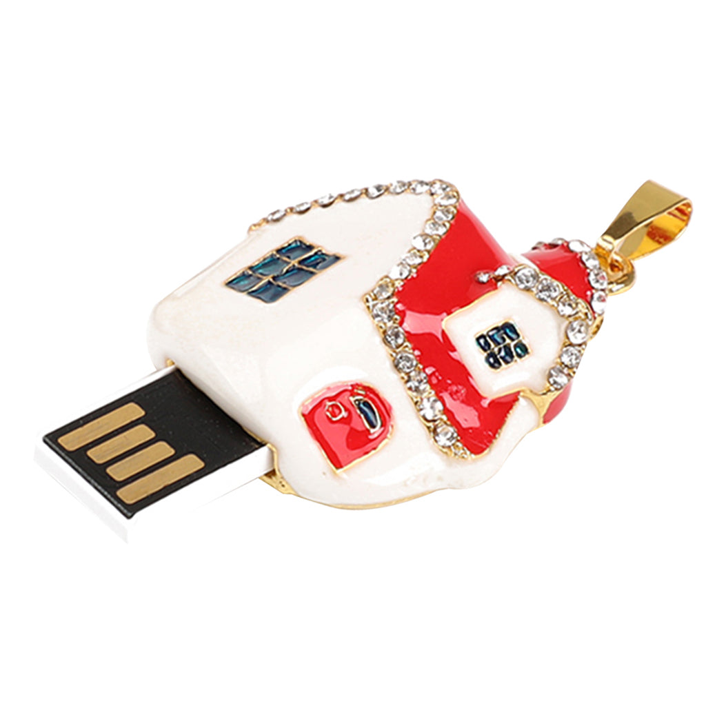 USB 2.0 Interface Drive Pen Flash Drive Memory Stick Christmas House  512M