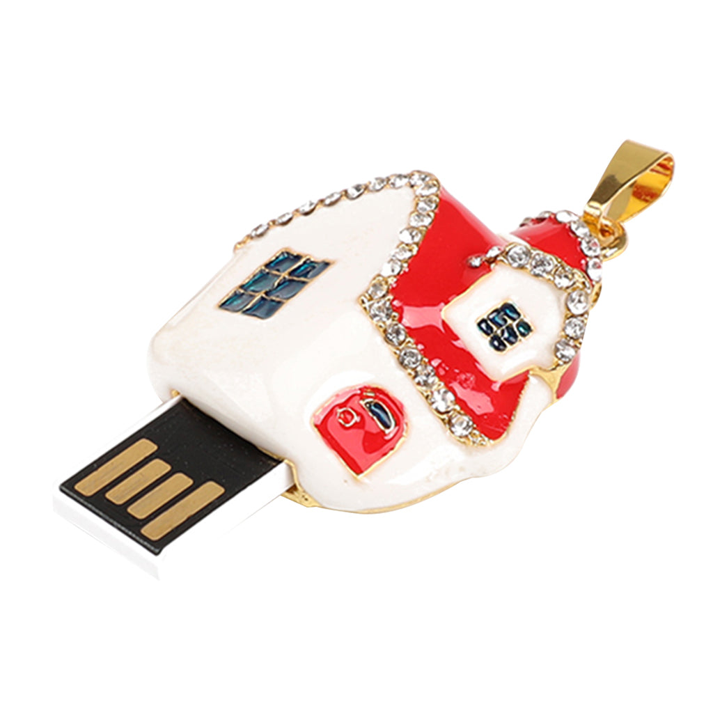 USB 2.0 Interface Drive Pen Flash Drive Memory Stick Christmas House  512M