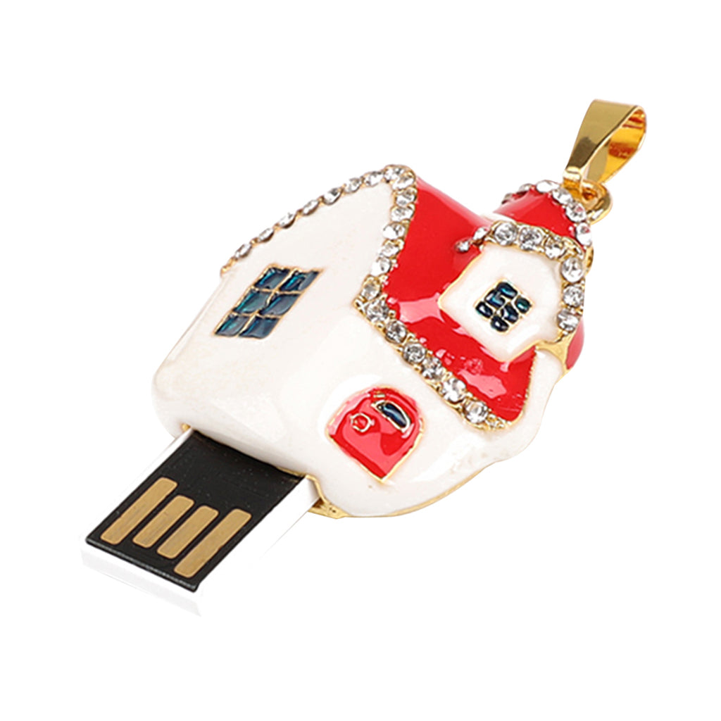 USB 2.0 Interface Drive Pen Flash Drive Memory Stick Christmas House  512M