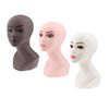 PVC Manikin Head Realistic Mannequin Head Wig Stand for Wigs Hat Display White