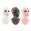 PVC Manikin Head Realistic Mannequin Head Wig Stand for Wigs Hat Display White