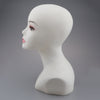 PVC Manikin Head Realistic Mannequin Head Wig Stand for Wigs Hat Display White