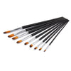 9 pieces acrylic oil watercolors painting brushes set