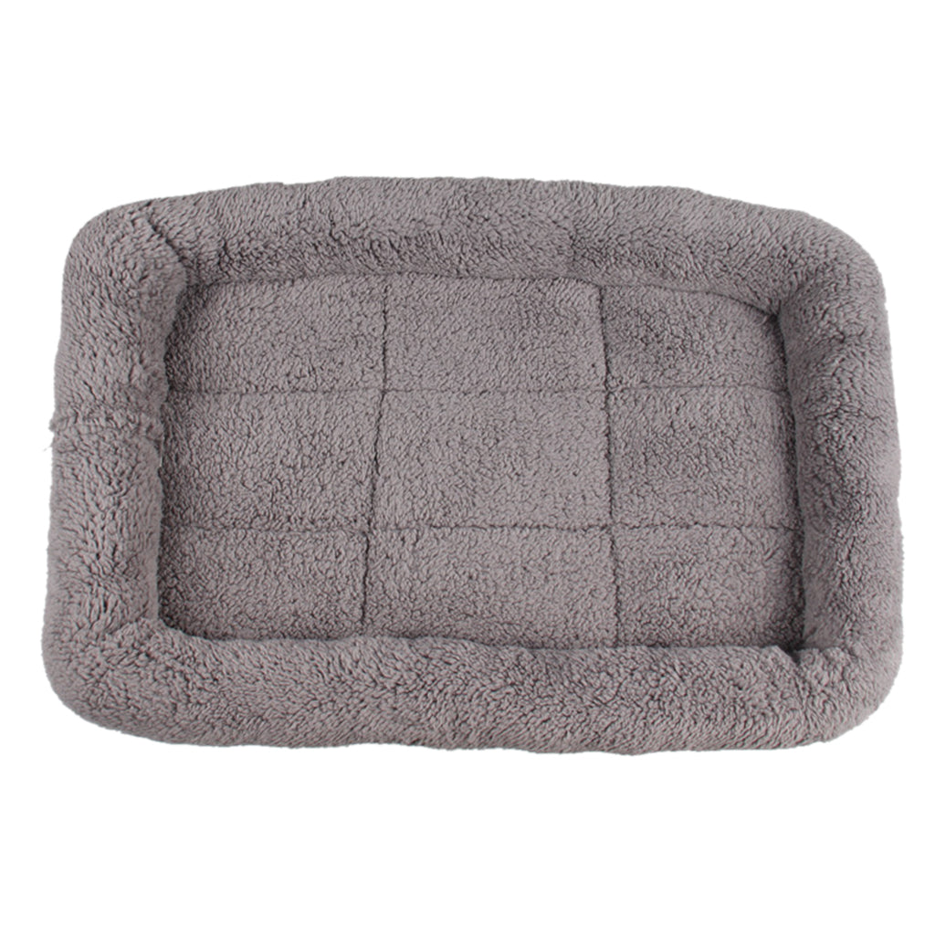 Super Soft Washable Pet Cat Dog Cushion Sleeper Mat Warm House Pad M Grey