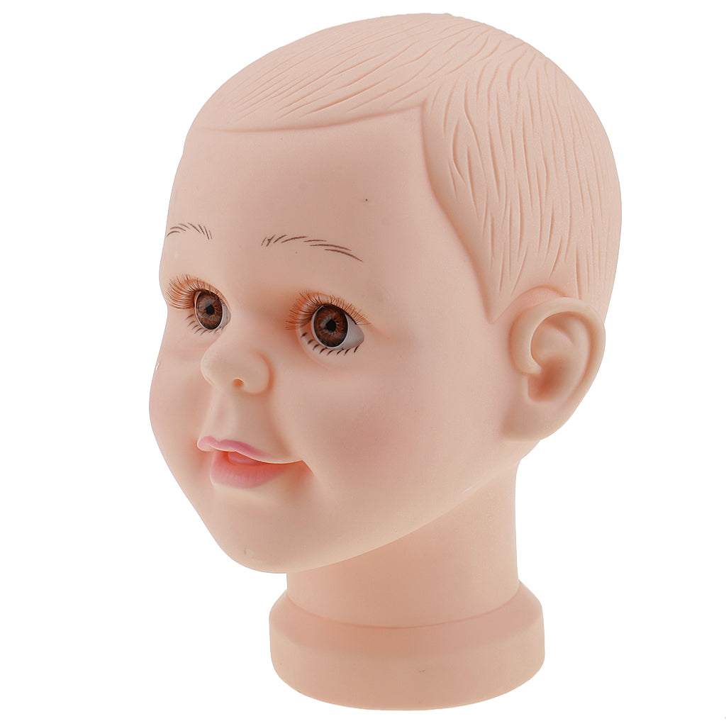 Child Baby Mannequin Manikin Head for Wig Hats Scarf Display Show Stand Model Mannequin