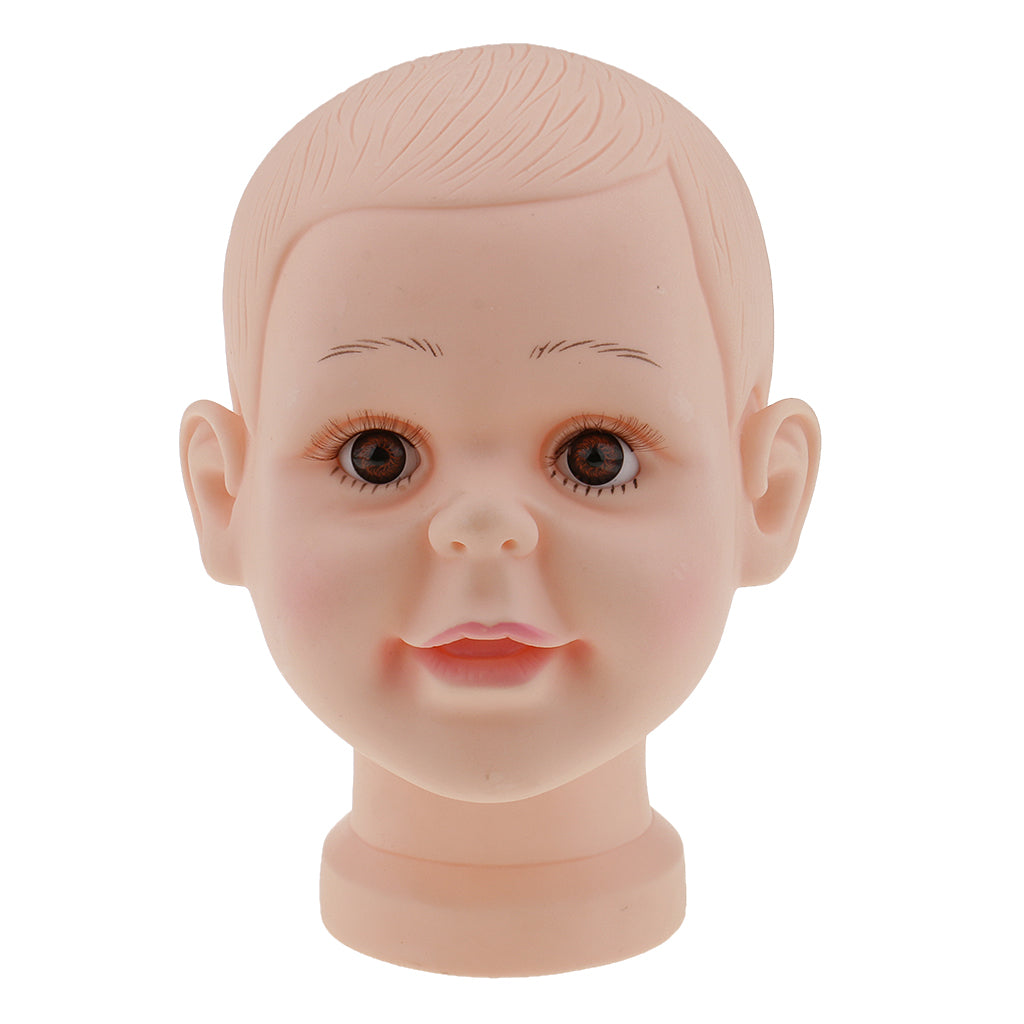 Child Baby Mannequin Manikin Head for Wig Hats Scarf Display Show Stand Model Mannequin