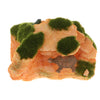 Resin Moss Rock Ornament with Moss and Cute Turtle for Aquarium Fish Tank Home Garden Bonsai Decoration