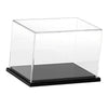 Acrylic Model Doll Display Case Showcase Dustproof Box for Diecast Car Black