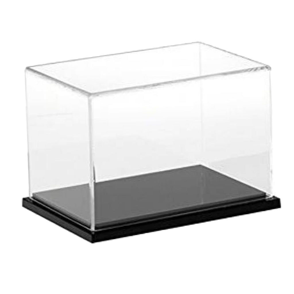 Acrylic Model Doll Display Case Showcase Dustproof Box for Diecast Car Black