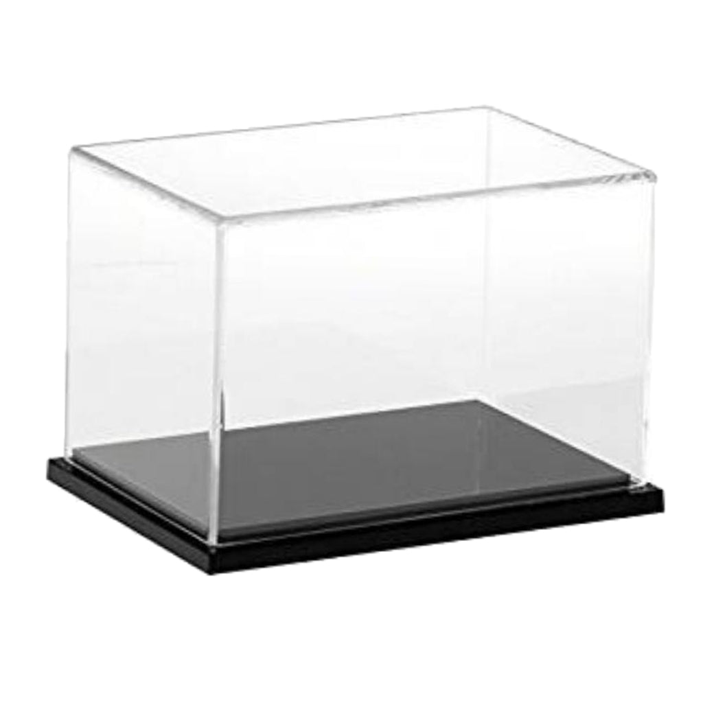 Acrylic Model Doll Display Case Showcase Dustproof Box for Diecast Car Black