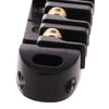 BRASS ROLLER SADDLE BRIDGE FOR ELECTRIC GUITAR Black