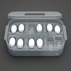 2 in 1 CM 12 Egg Holes Reptile Egg Incubation Box Hatchery Incubator Combo