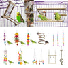 Bird Swing Parrot Cage Toys + Pet Bird Parrot Chew Toys Round Shape