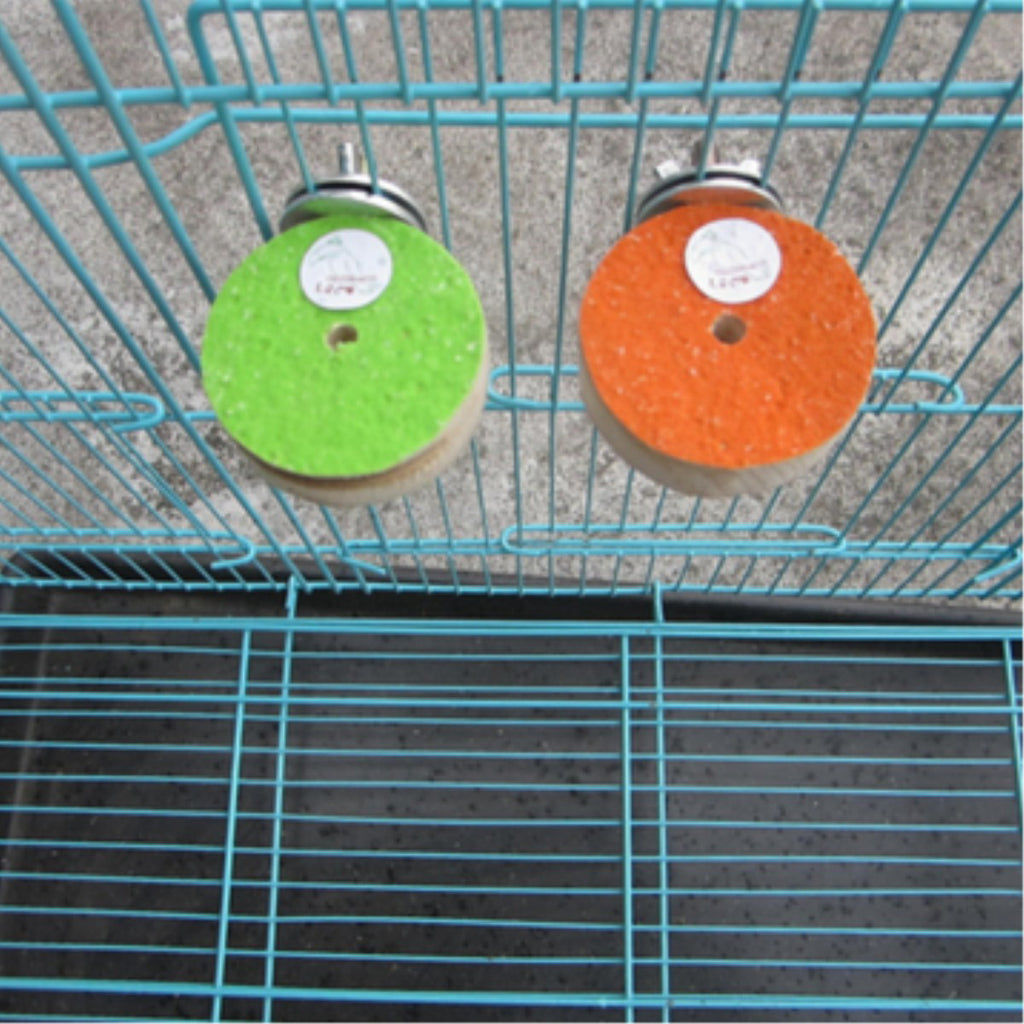 Bird Swing Parrot Cage Toys + Pet Bird Parrot Chew Toys Round Shape