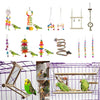 Bird Swing Parrot Cage Toys + Pet Bird Parrot Chew Toys Round Shape