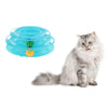 Interactive Pet Game Bell Toy Entertainment Turntable Amusement Plate blue