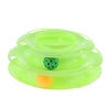 Interactive Pet Game Bell Toy Entertainment Turntable Amusement Plate green