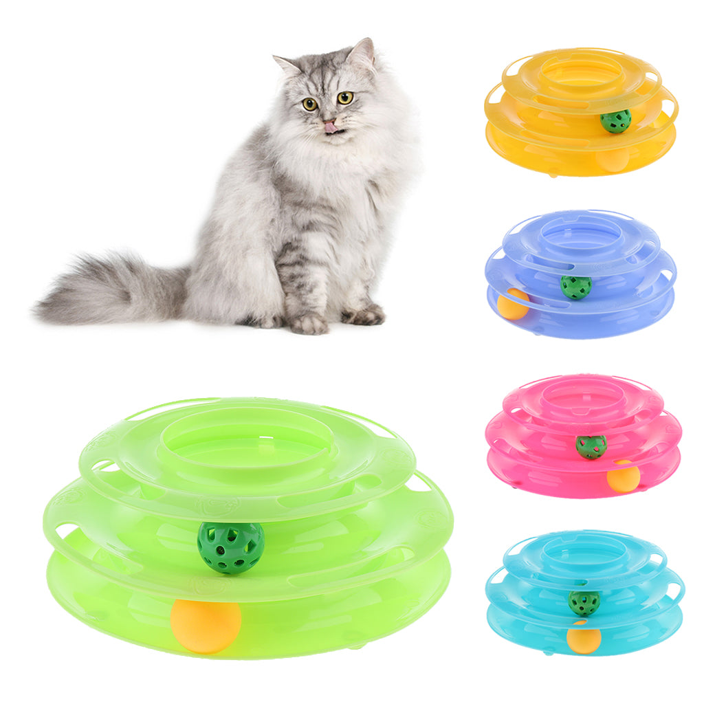 Interactive Pet Game Bell Toy Entertainment Turntable Amusement Plate green