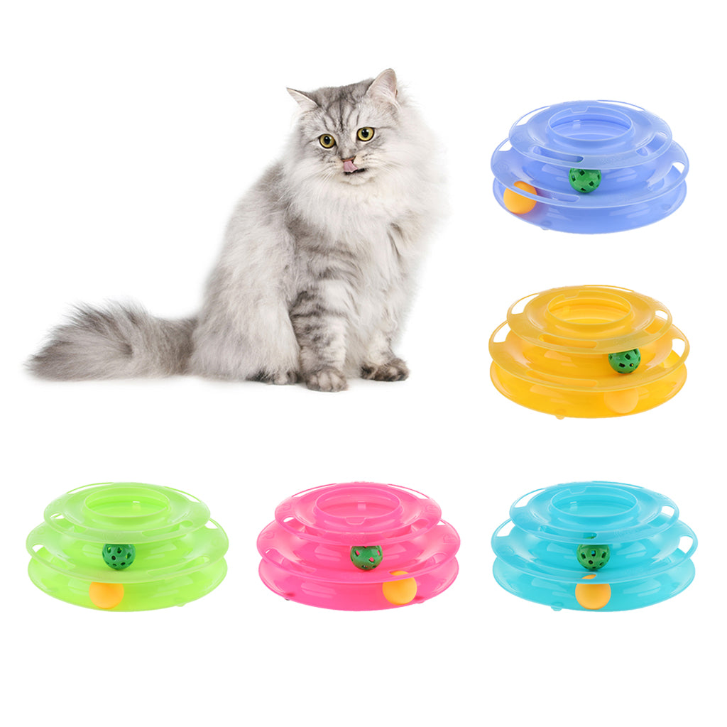 Interactive Pet Game Bell Toy Entertainment Turntable Amusement Plate green