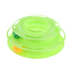 Interactive Pet Game Bell Toy Entertainment Turntable Amusement Plate green