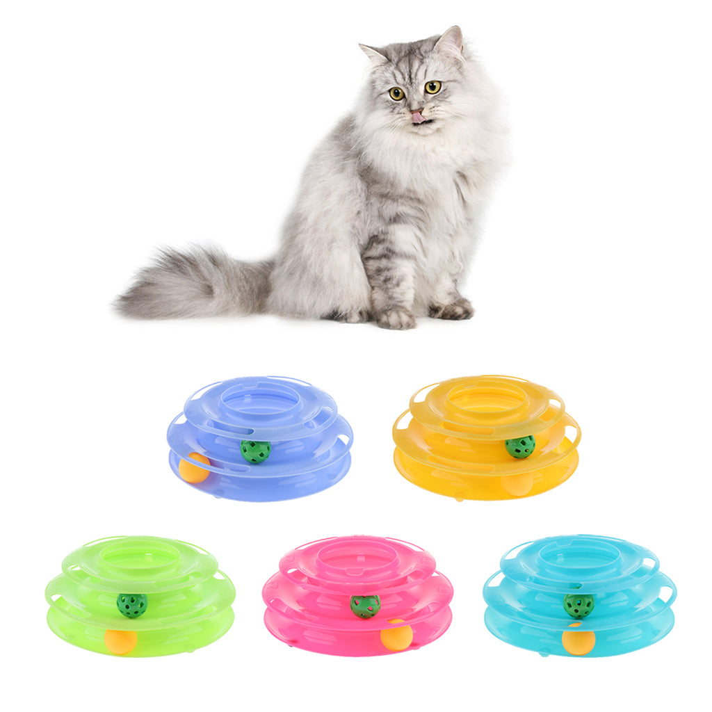 Interactive Pet Game Bell Toy Entertainment Turntable Amusement Plate green