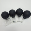 4Pcs Facial Cupping Therapy Massage Vacuum Suction Glass Cups Black