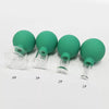 4Pcs Facial Cupping Therapy Massage Vacuum Suction Glass Cups Green