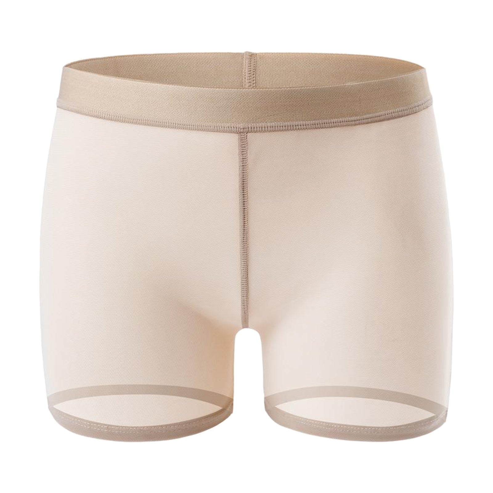 Women Padded Bum Pants Butt Lifter Panty Body Enhancer Underwear Beige M