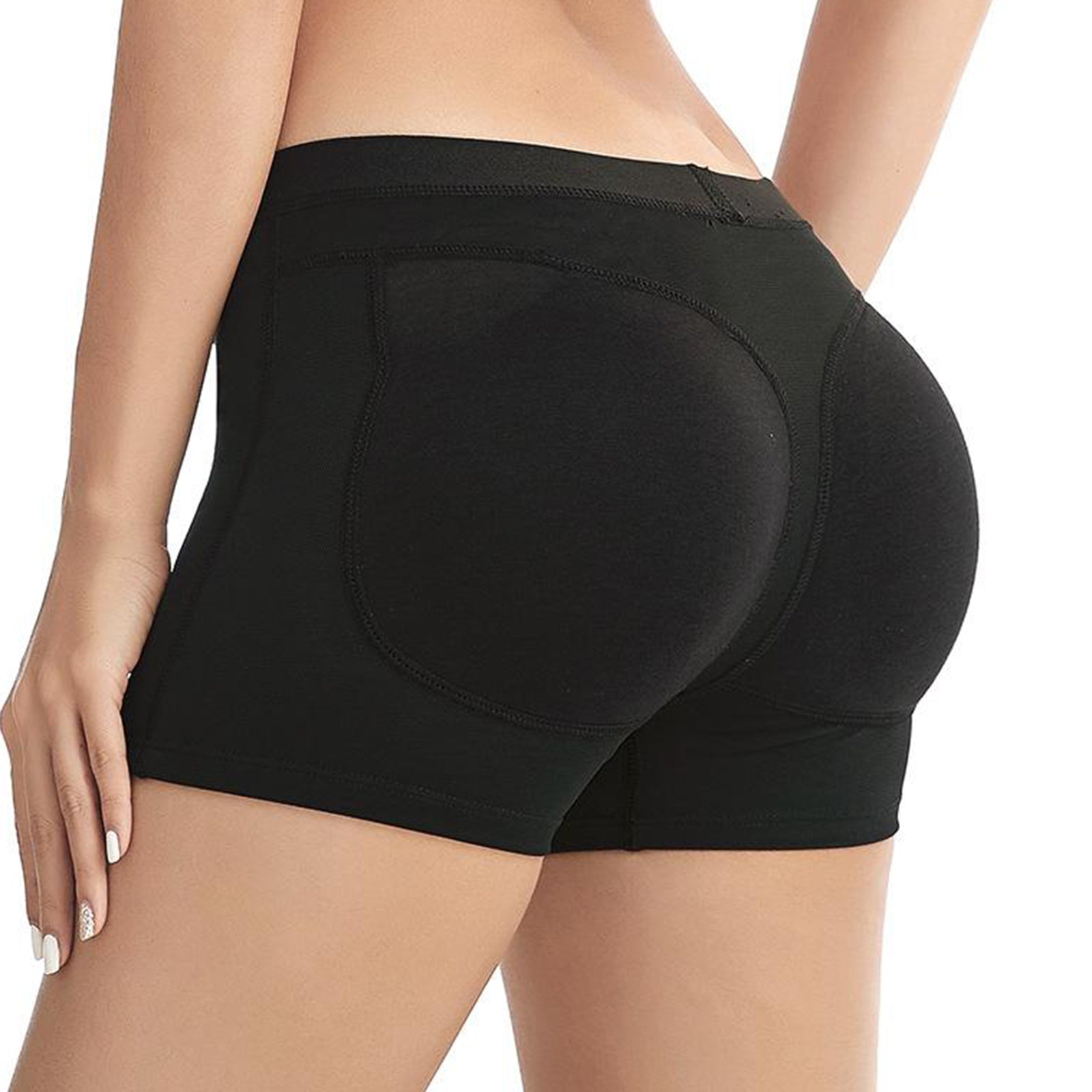 Women Padded Bum Pants Butt Lifter Panty Body Enhancer Underwear Black XXXL