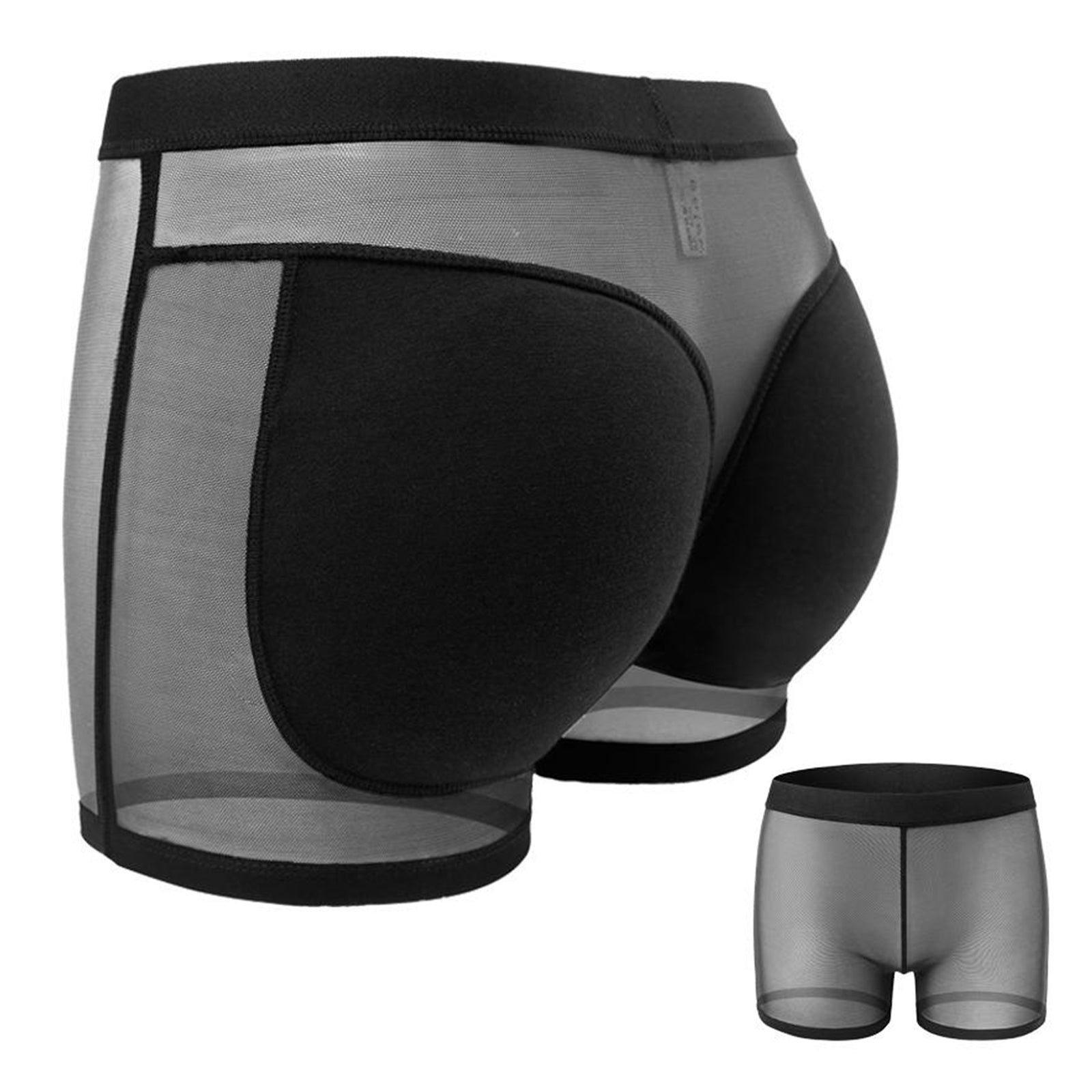 Women Padded Bum Pants Butt Lifter Panty Body Enhancer Underwear Black XXXL